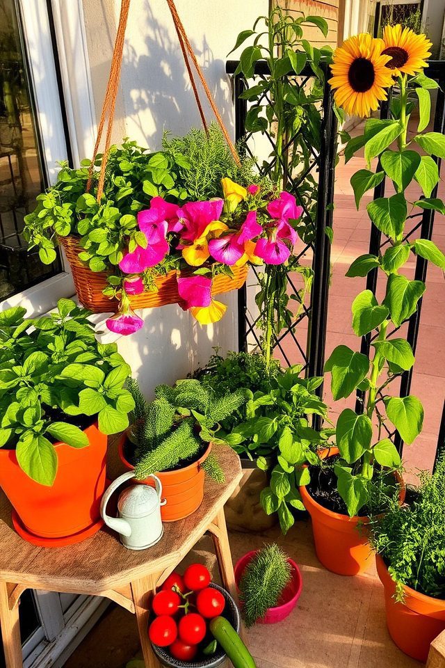 container gardening on balconies
