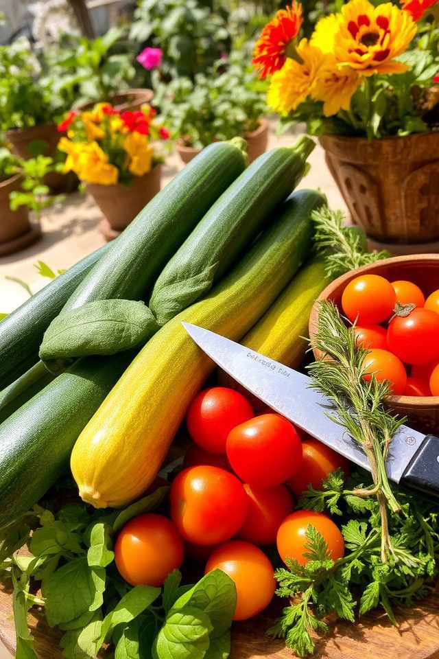 container gardening zucchini plants