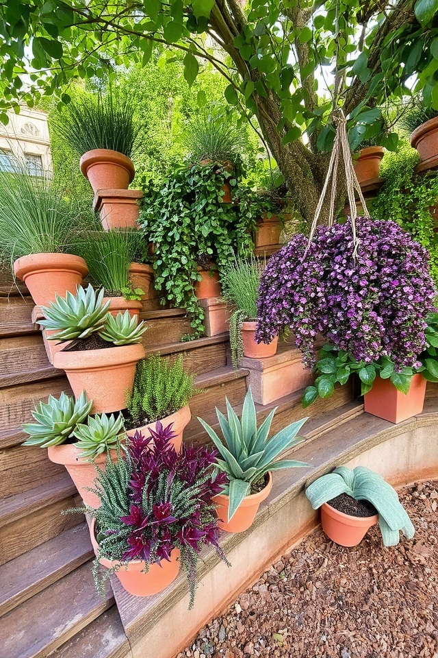 container gardens vertical space