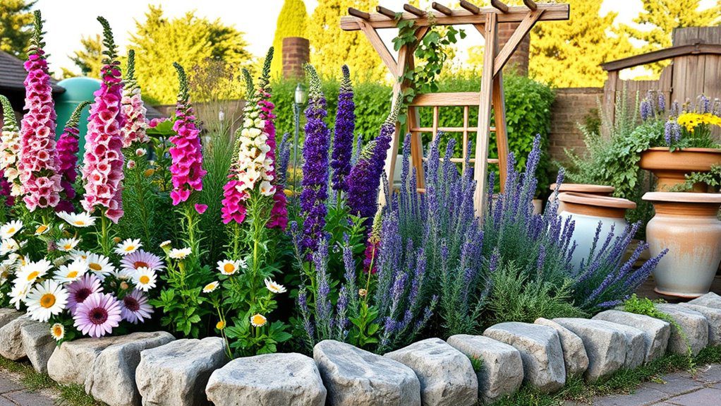 cottage style garden border design