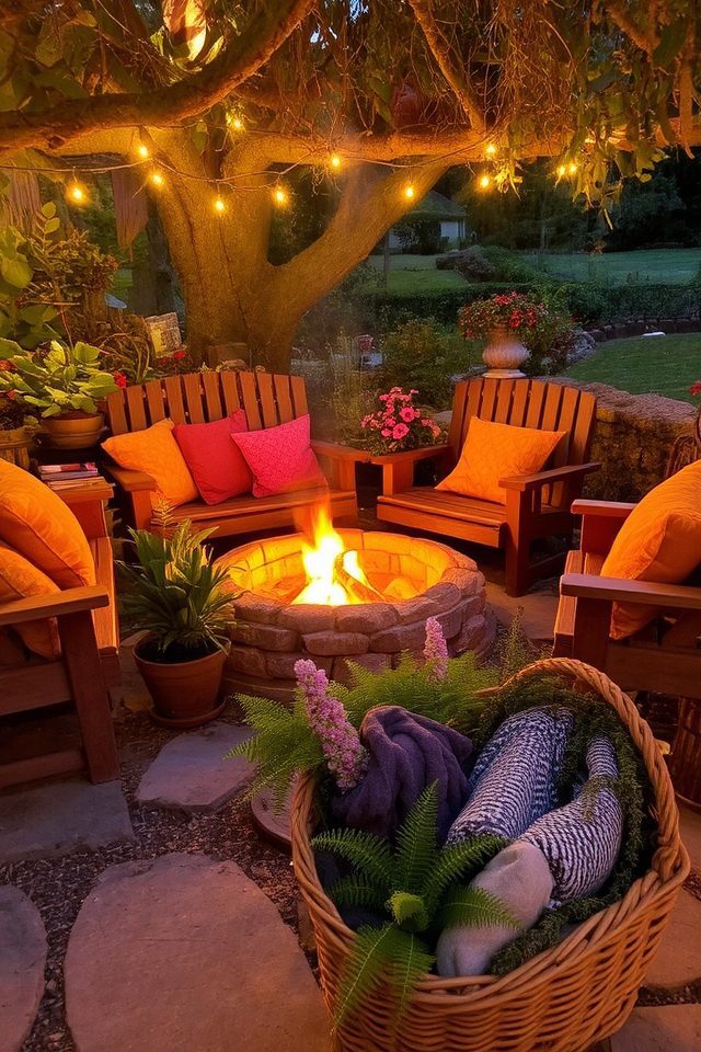 cozy evening gathering spot