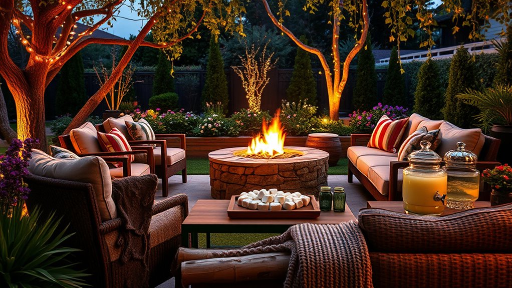 cozy gathering spot outdoors