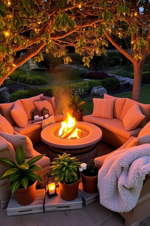 cozy gatherings by fire