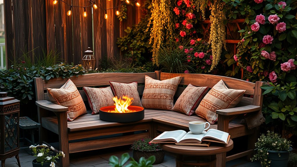 cozy inviting garden retreat