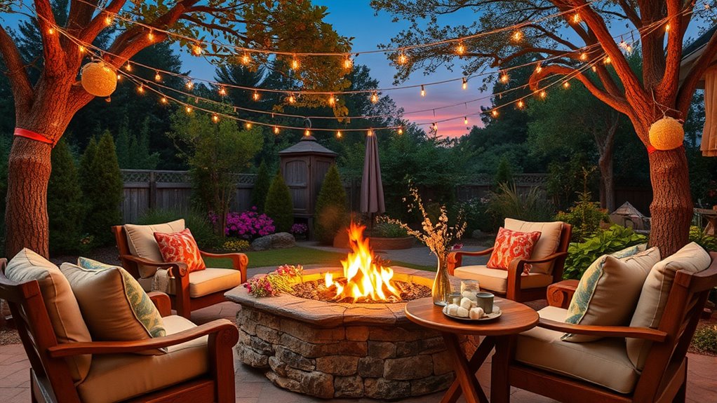 cozy outdoor gathering spaces