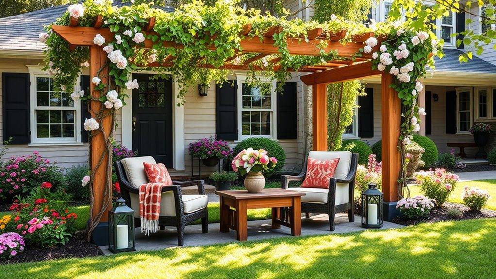 cozy outdoor seating area