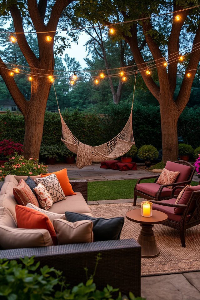 cozy outdoor seating retreat