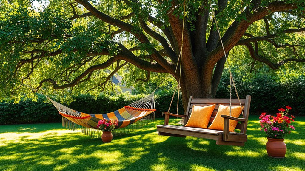 cozy retreat with hammock