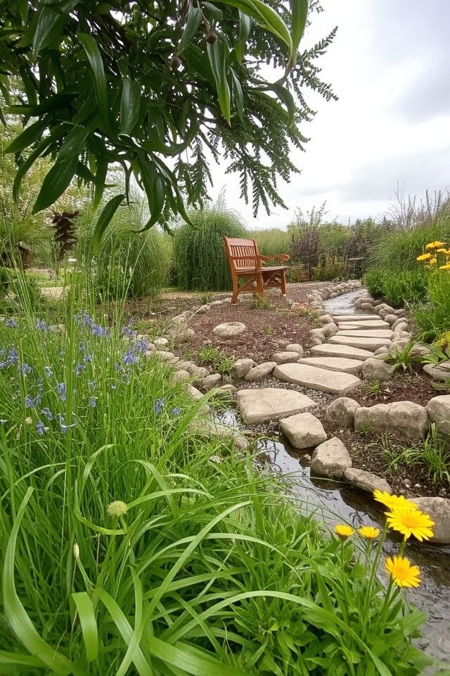 create sustainable rain garden