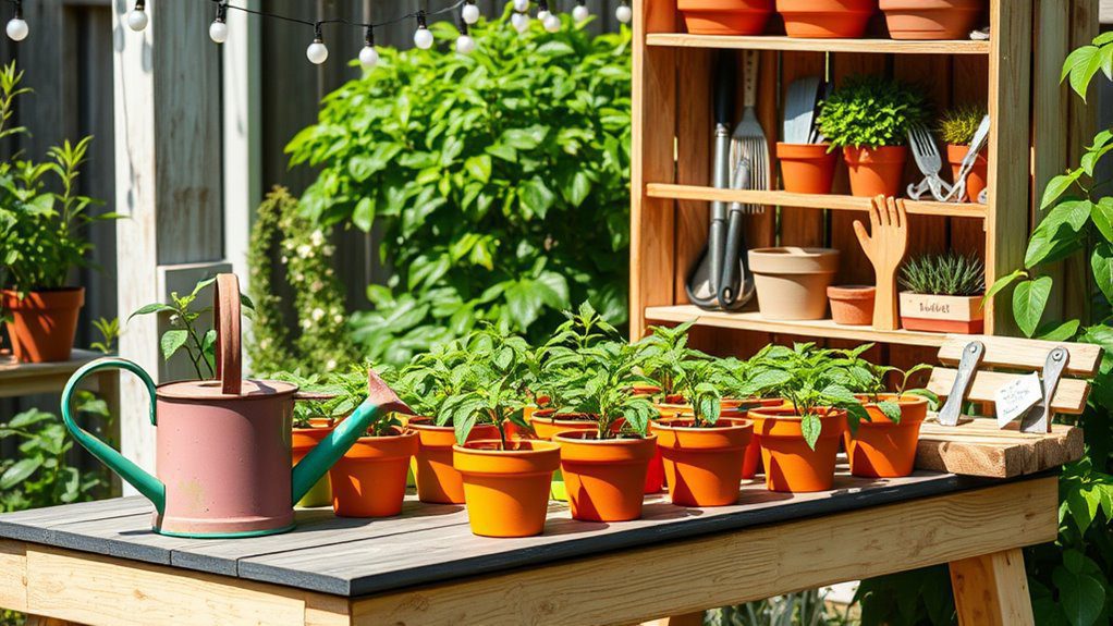 creative jalape o potting station