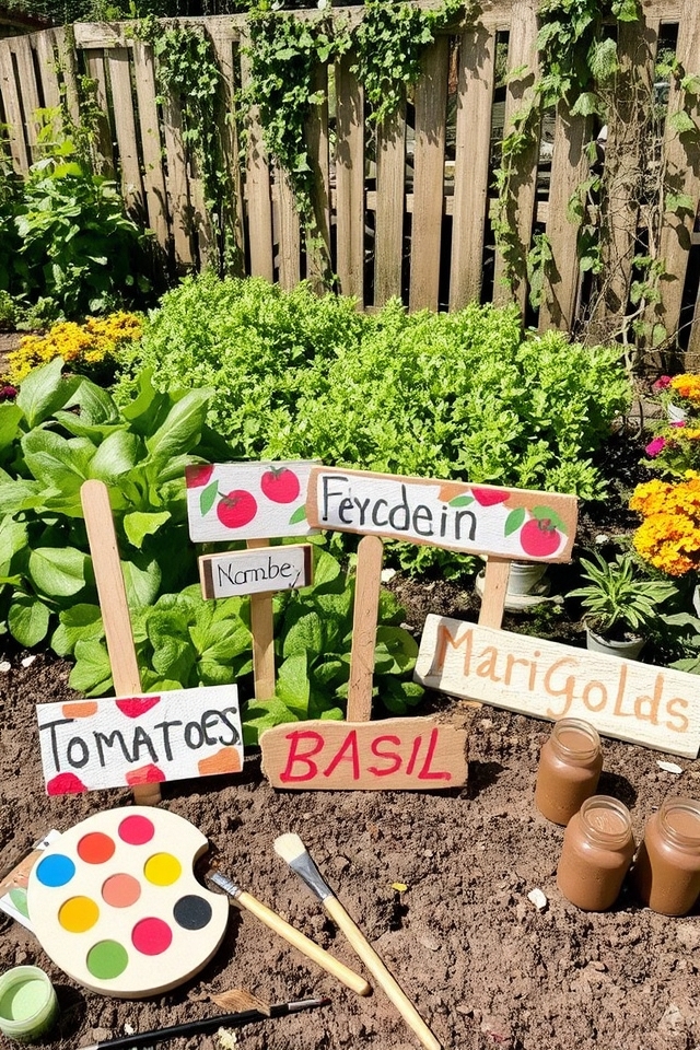 creative plant labeling project