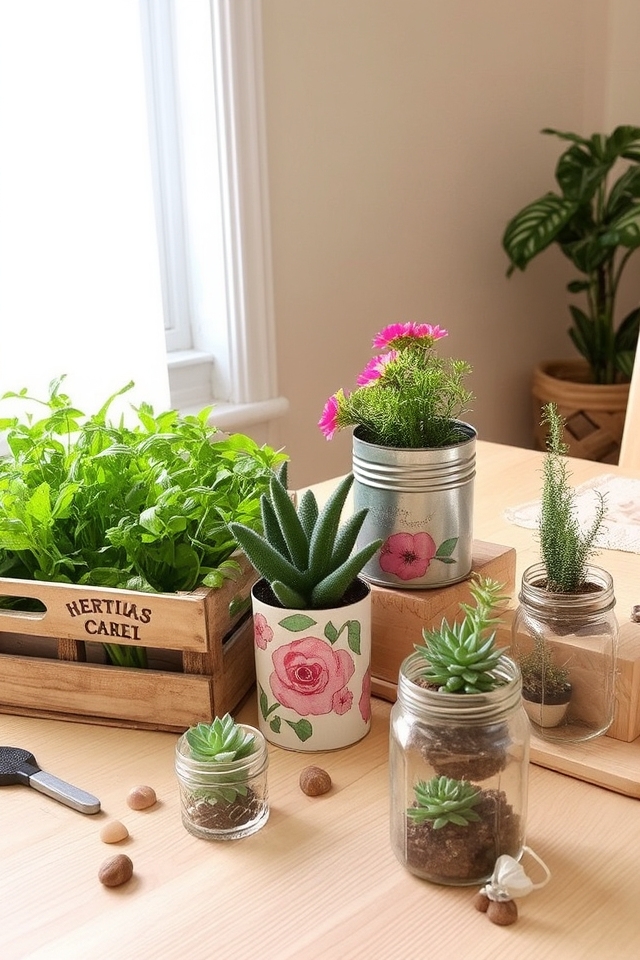 creative recycled planter solutions