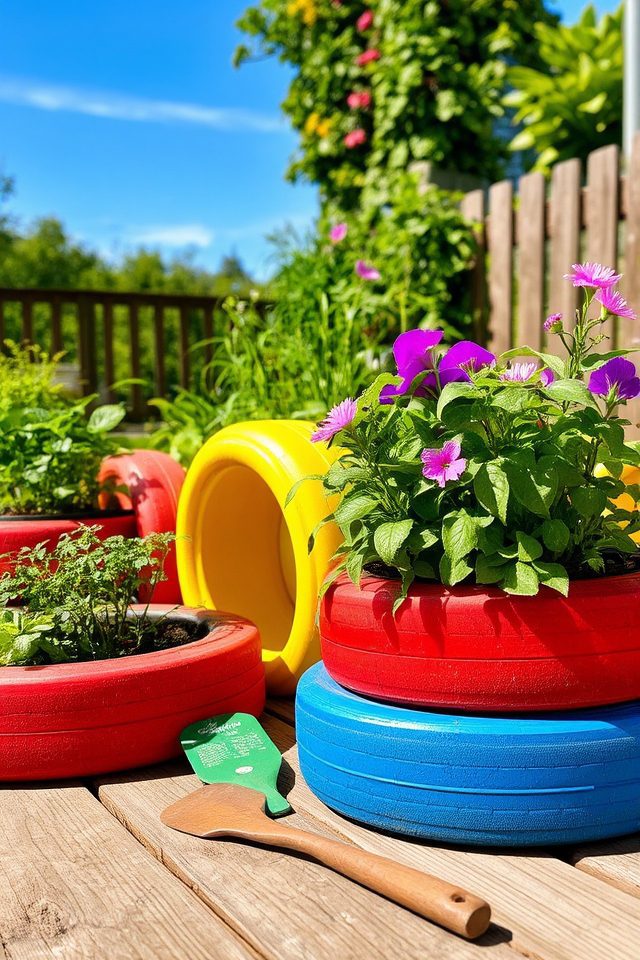 creative sustainable garden planters