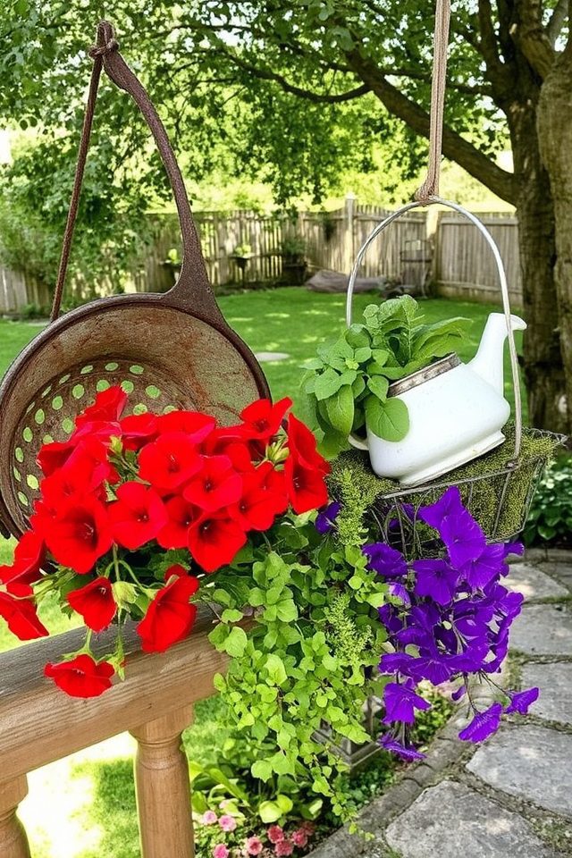 creative sustainable hanging planters