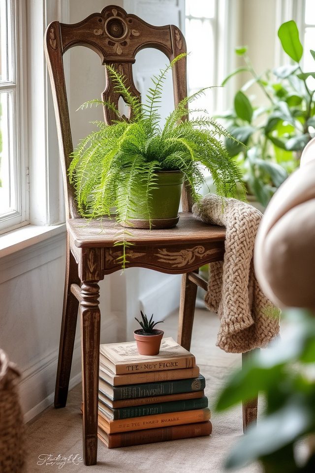 creative upcycled plant displays