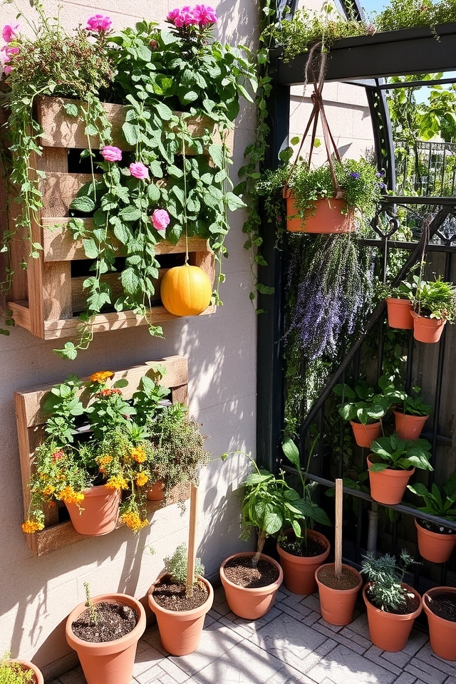 creative vertical container gardens