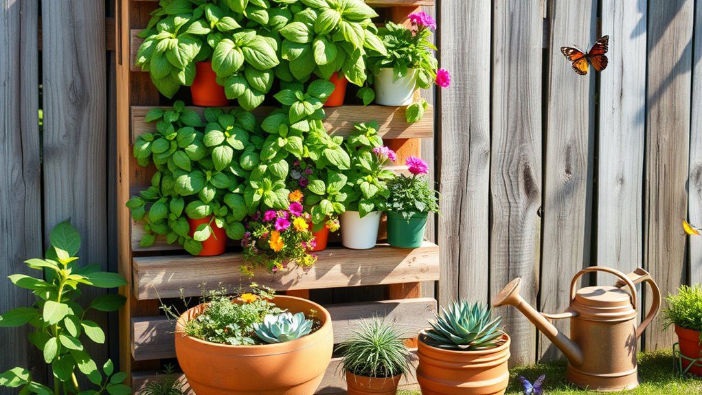 creative vertical garden displays