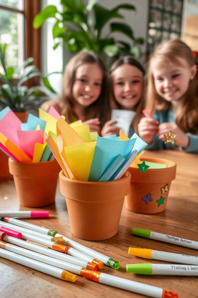 creative writing flower pots