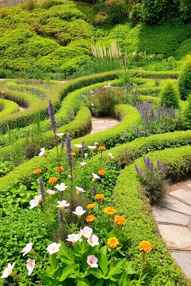 curved layouts enhance gardens