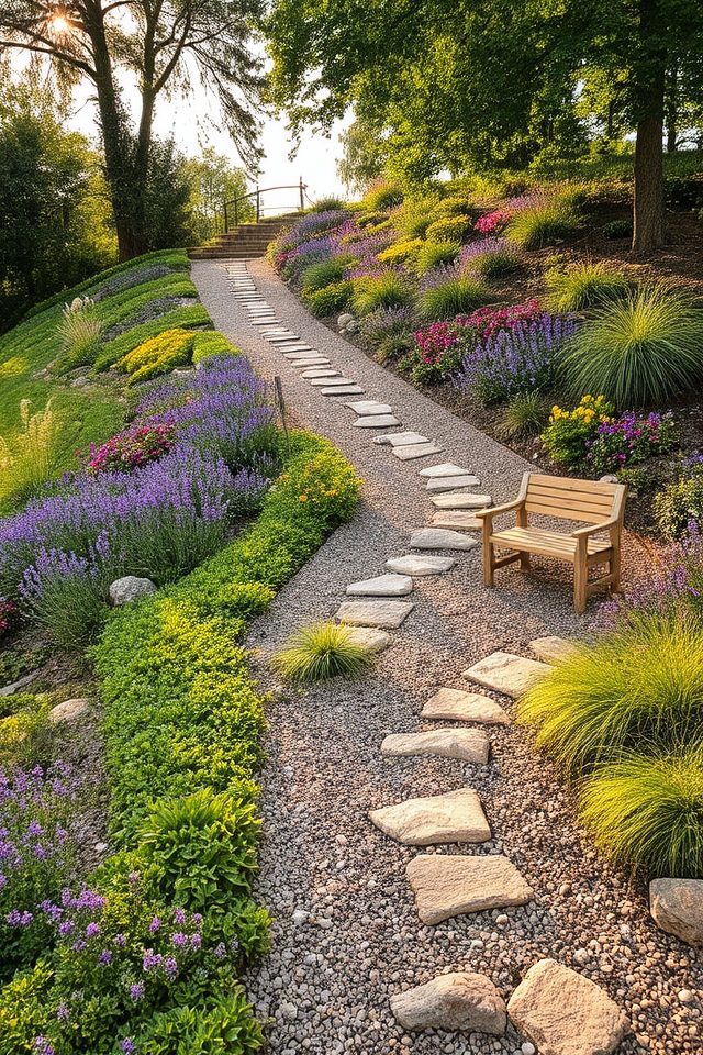 curved pathways enhance landscapes