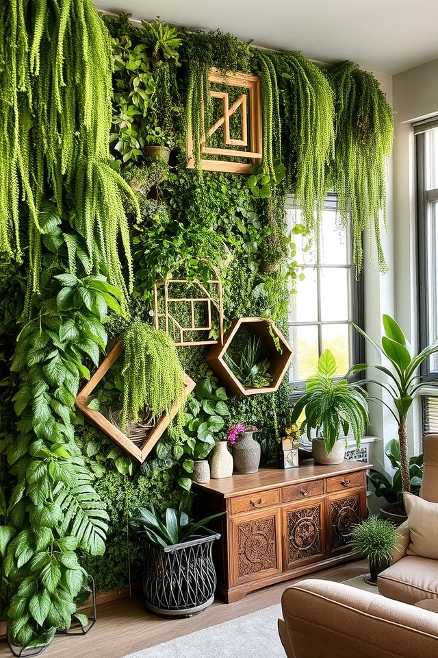 customized artistic plant walls