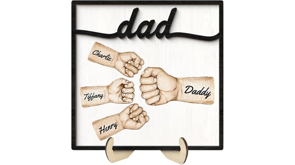 customized wooden dad sign