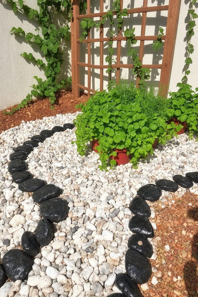 decorative stones enhance gardens