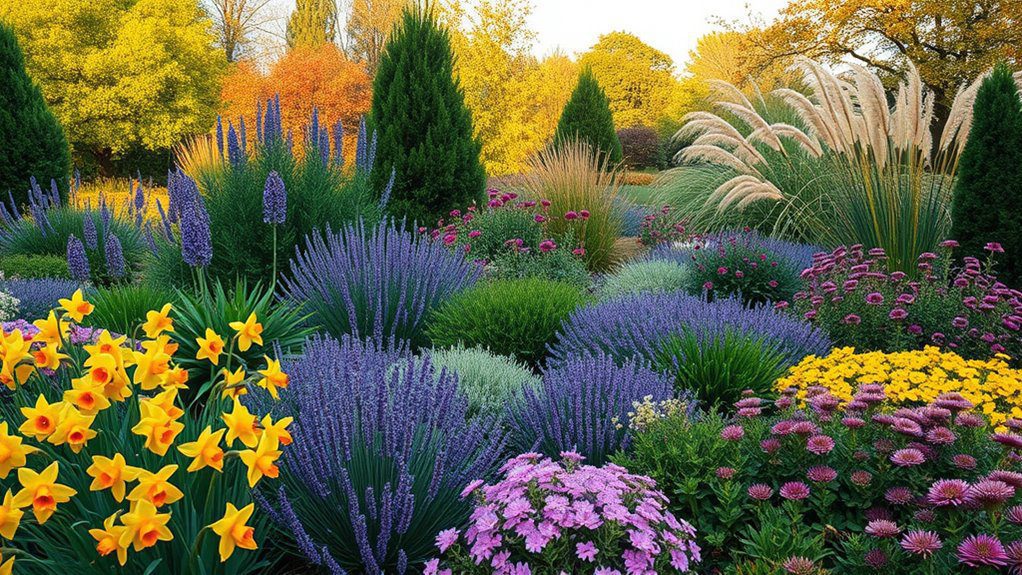 diverse plants for year round interest