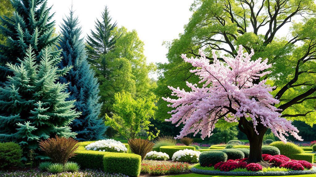 diverse tree border design