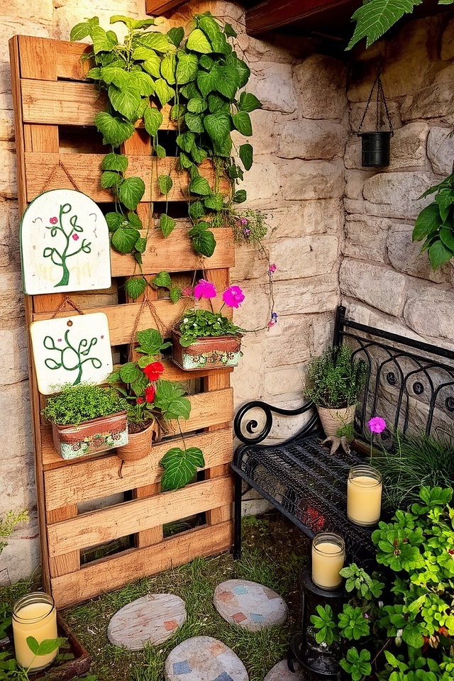 diy garden recycled decor