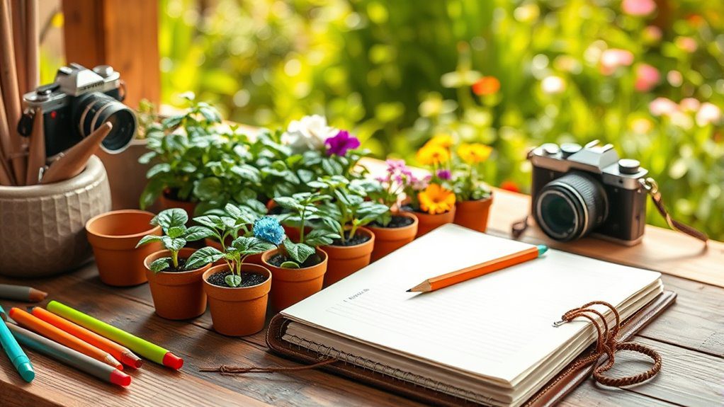 document gardening experiences regularly