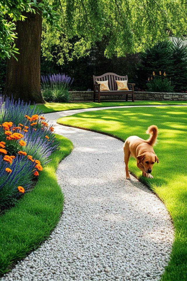 dog friendly garden pathway design