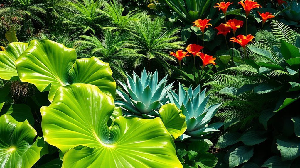 dramatic garden foliage impact