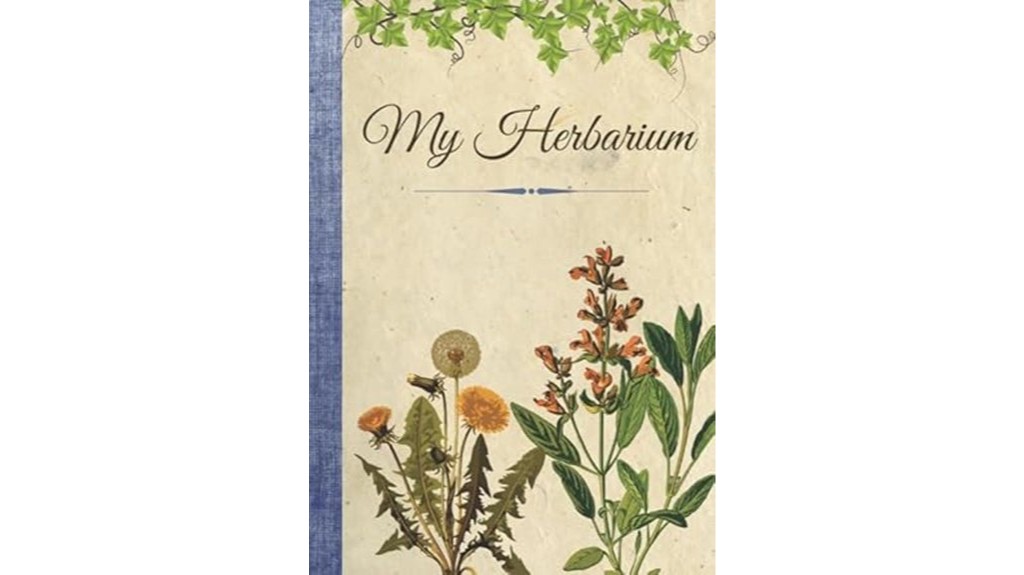dried flower collection notebook