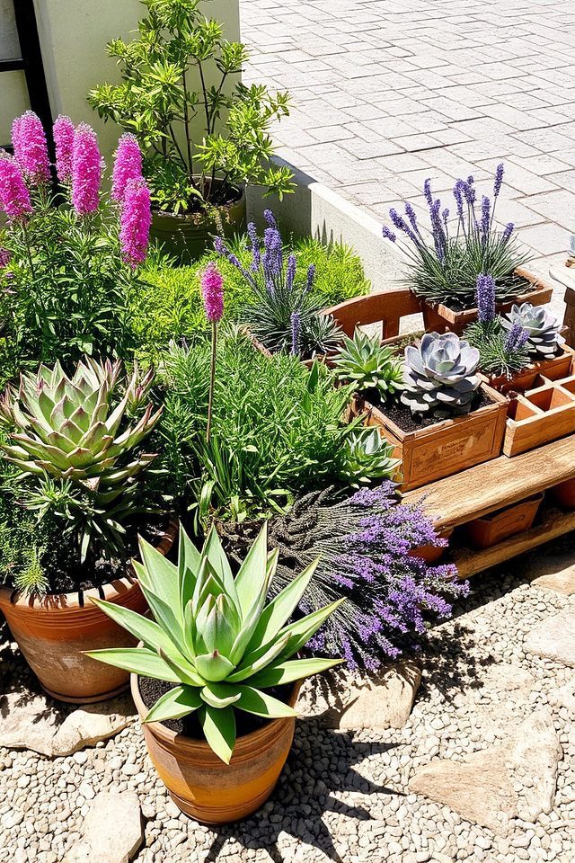 drought resistant plants for courtyards