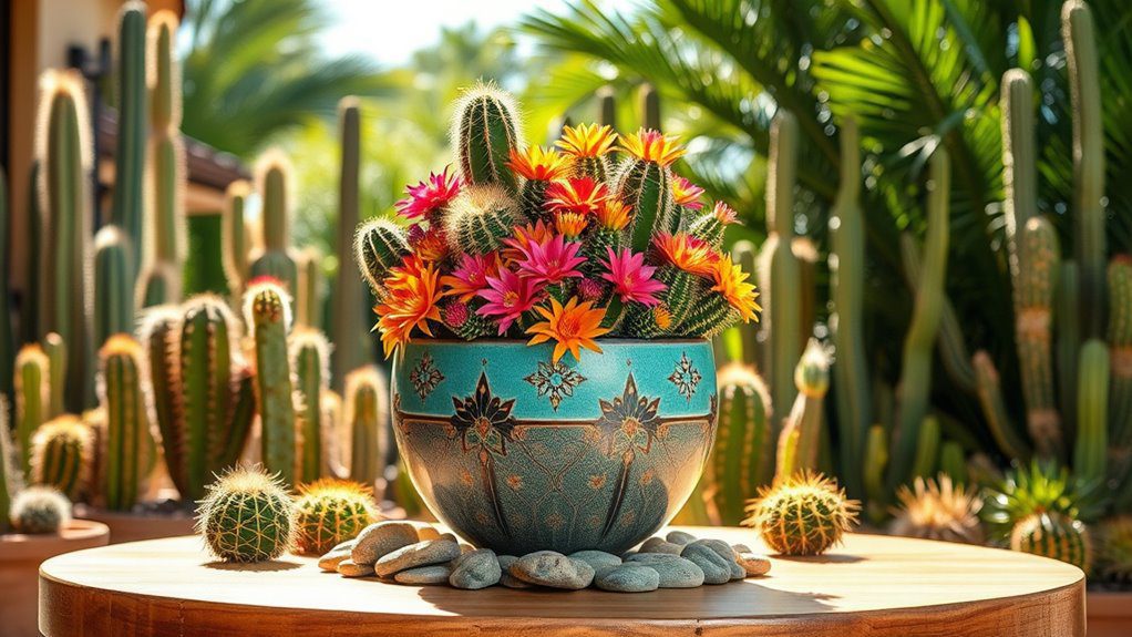 drought tolerant cacti arrangements