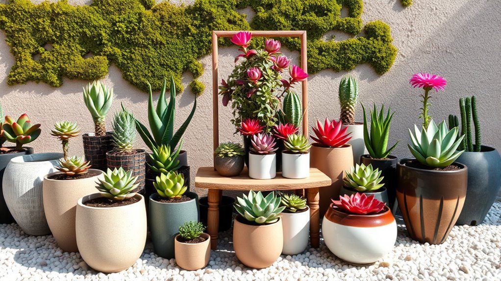 drought tolerant succulent arrangements