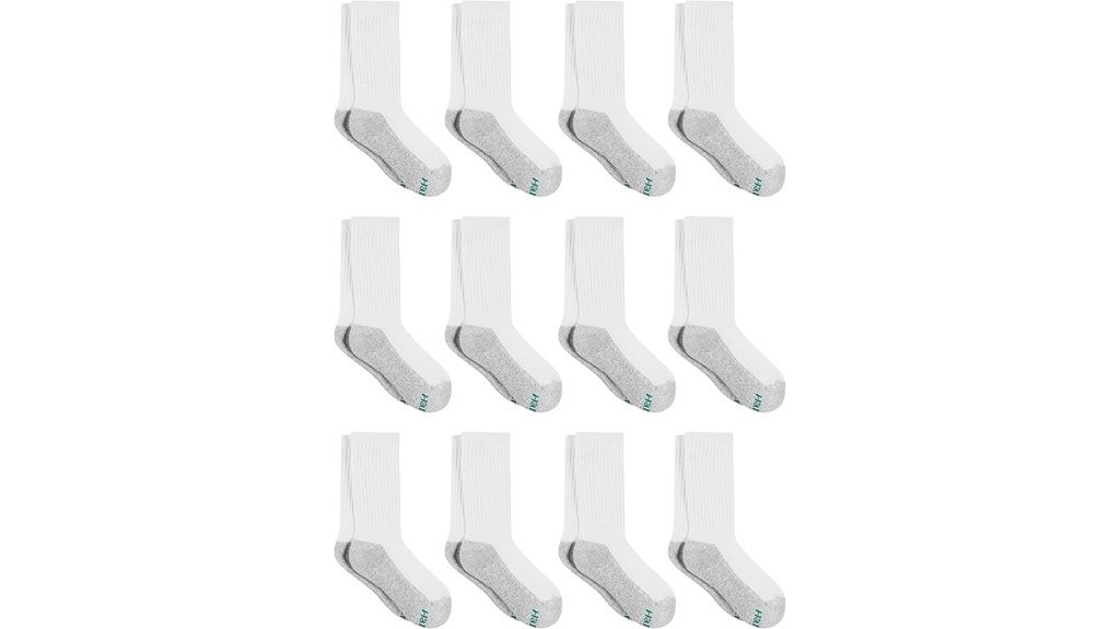 durable cushioned crew socks