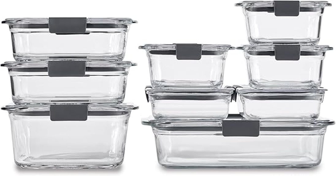 durable glass storage containers