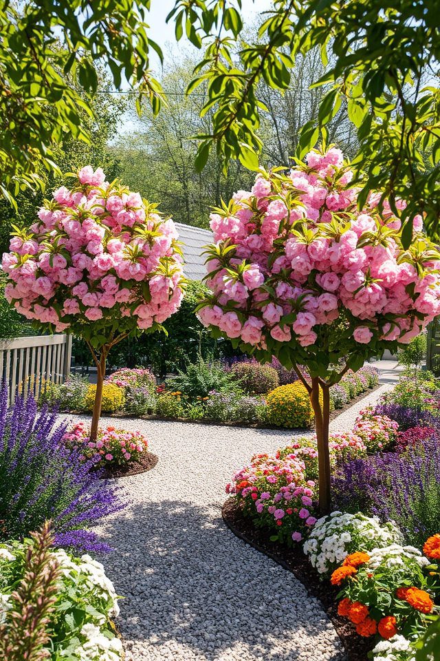 dwarf peach trees borders