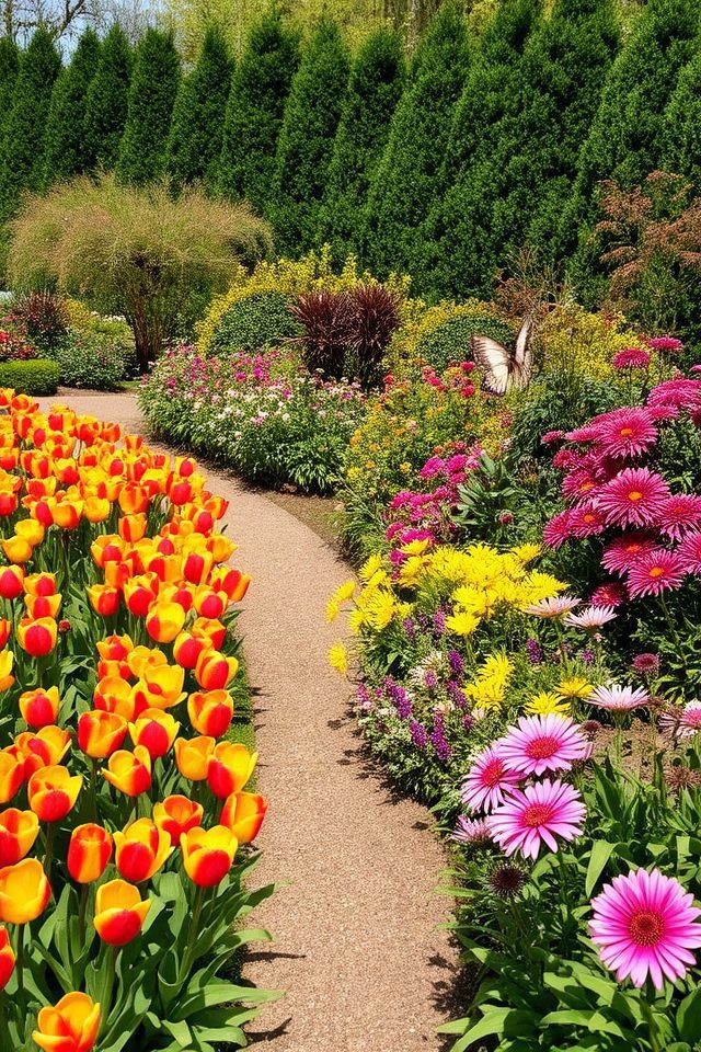 dynamic seasonal garden displays