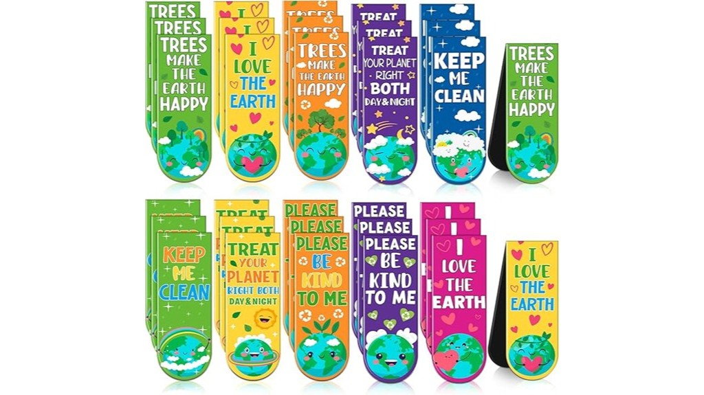 earth day magnetic bookmarks