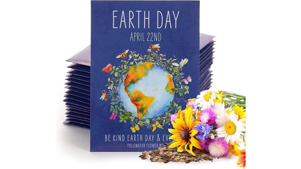 earth day pollinator flower seeds