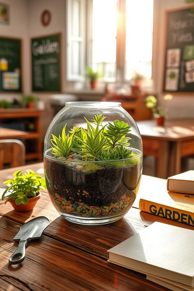 eco friendly classroom terrariums