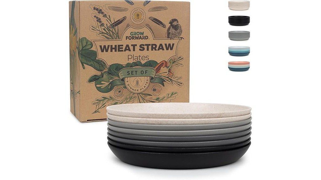 eco friendly dessert plates set