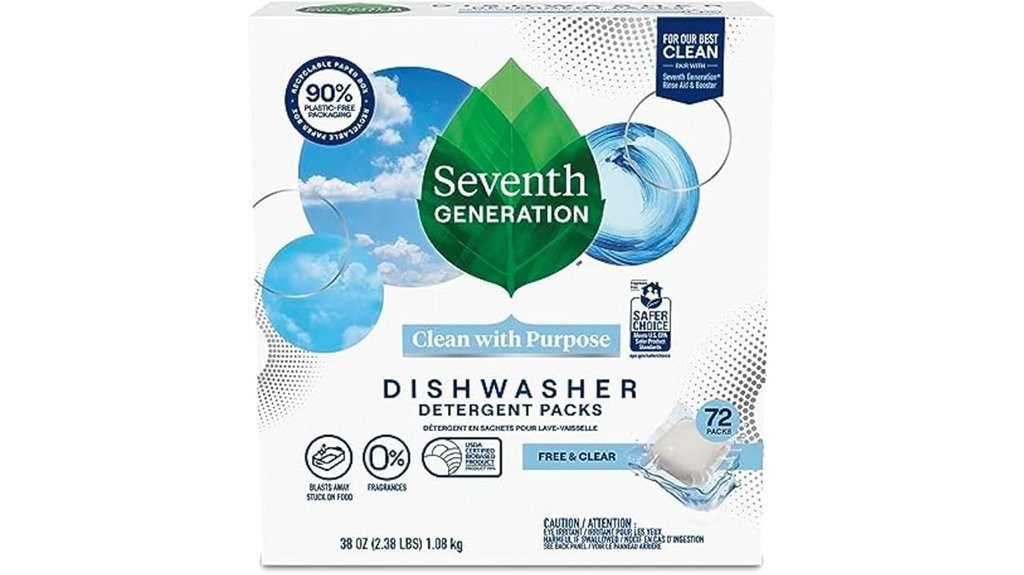 eco friendly dishwashing detergent packs