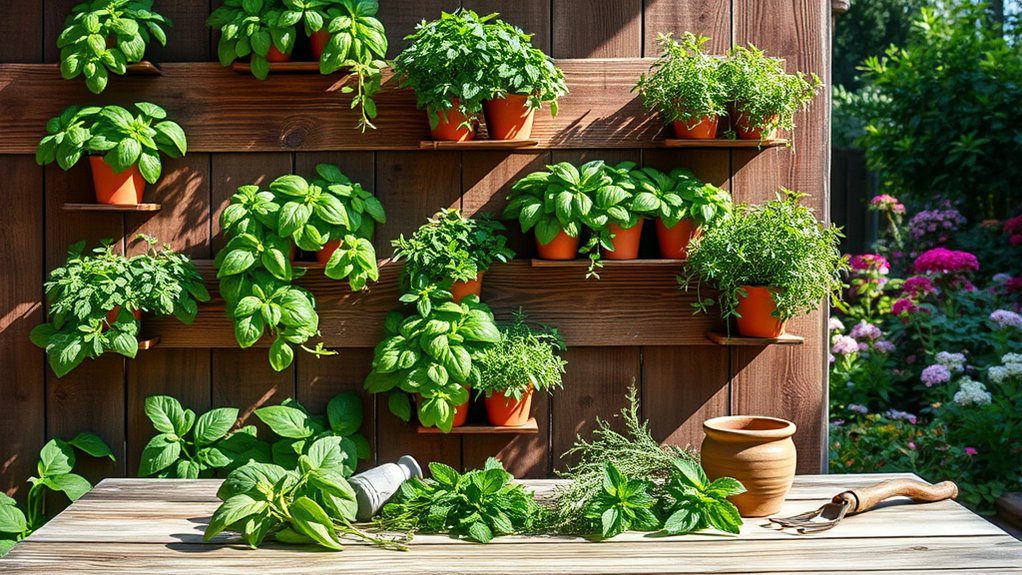 eco friendly herb wall planter