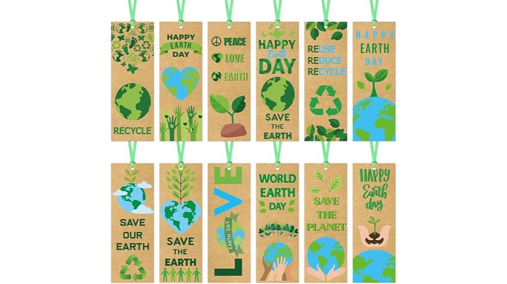 eco friendly paper bookmarks