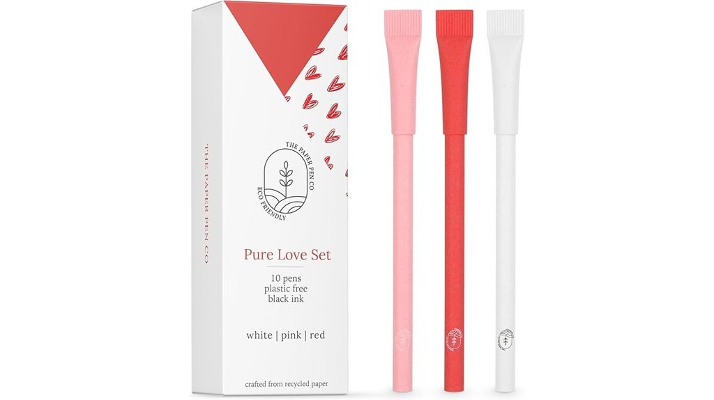 eco friendly paper pens pack