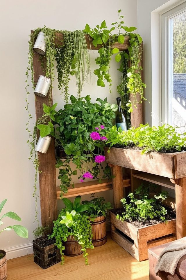 eco friendly plant wall creation